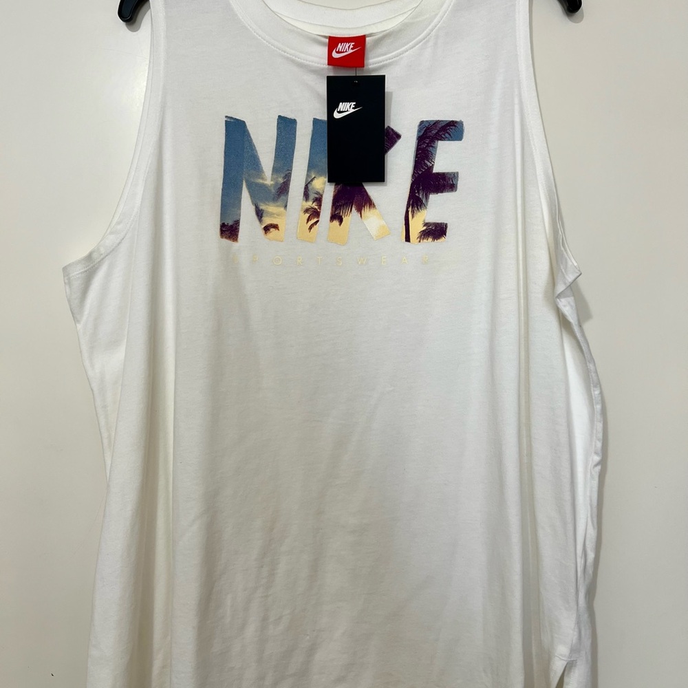 Nike “Sportswear” Palm Tree Workout Tank Top XXL - Picture 6 of 7